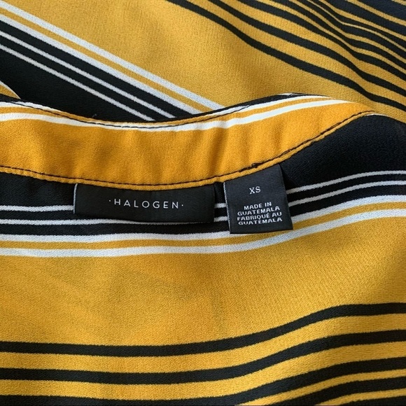 HALOGEN Chevron Striped Front Tie Tank Size Extra Small - Picture 5 of 6